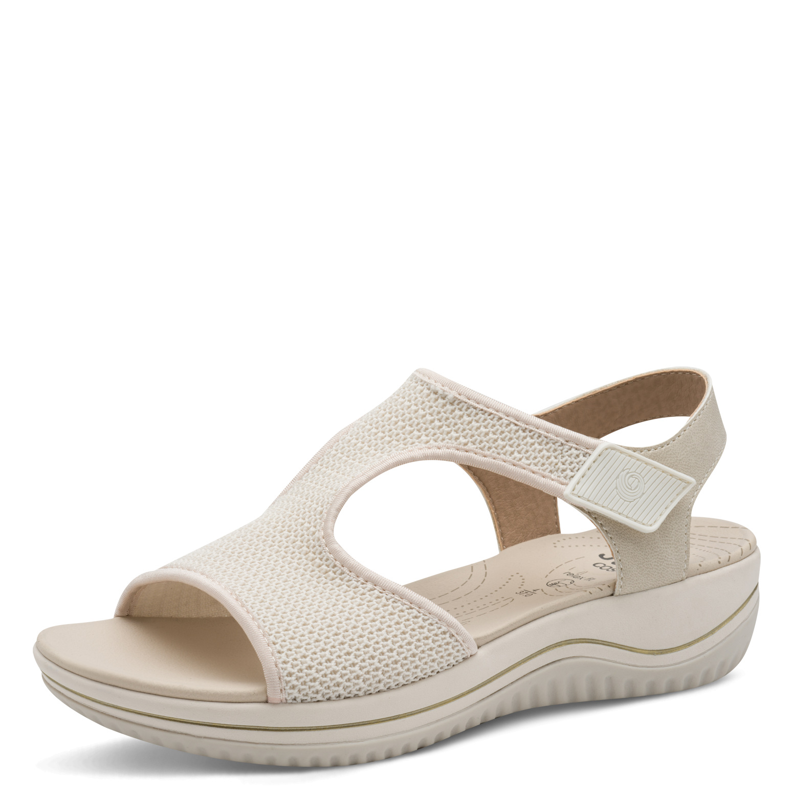 008-28772-44-400-300 Дамски сандали Jana Softline H ширина бежови - Image 1