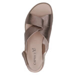 Дамски сандали естествена кожа Caprice златисти - Image 4