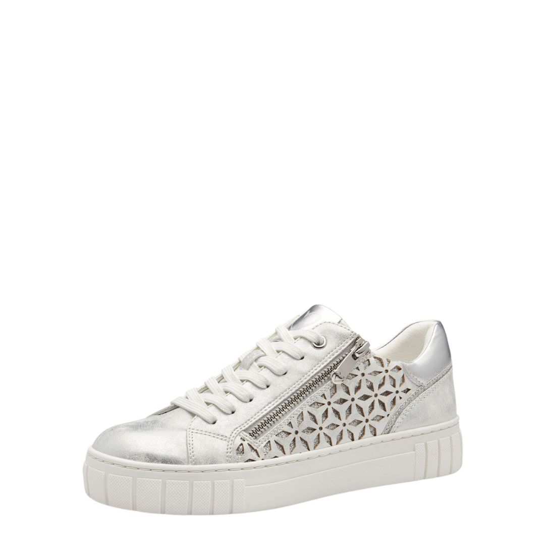 1 Дамски спортни обувки Marco Tozzi FEEL ME сребристи - Image 1