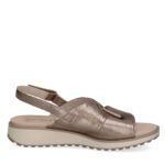 Дамски сандали естествена кожа Caprice златисти - Image 3