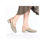 Дамски елегантни обувки Rieker 47060-52 зелени - Image 11