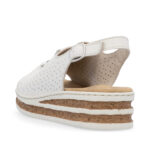 Дамски сандали RIEKER 62902-80 F ширина бежови - Image 5