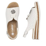 Дамски сандали RIEKER 62902-80 F ширина бежови - Image 7