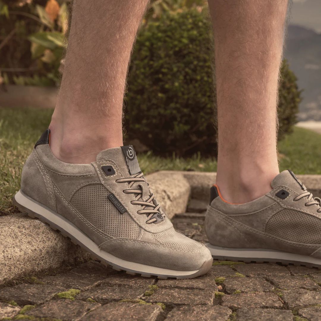 9 Мъжки ежедневни обувки Bugatti естествена кожа бежови - Image 1