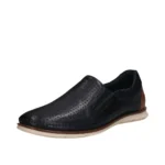 Мъжки мокасини Bugatti естествена кожа сини - Image 2