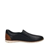 Мъжки мокасини Bugatti естествена кожа сини - Image 3