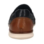 Мъжки мокасини Bugatti естествена кожа сини - Image 6