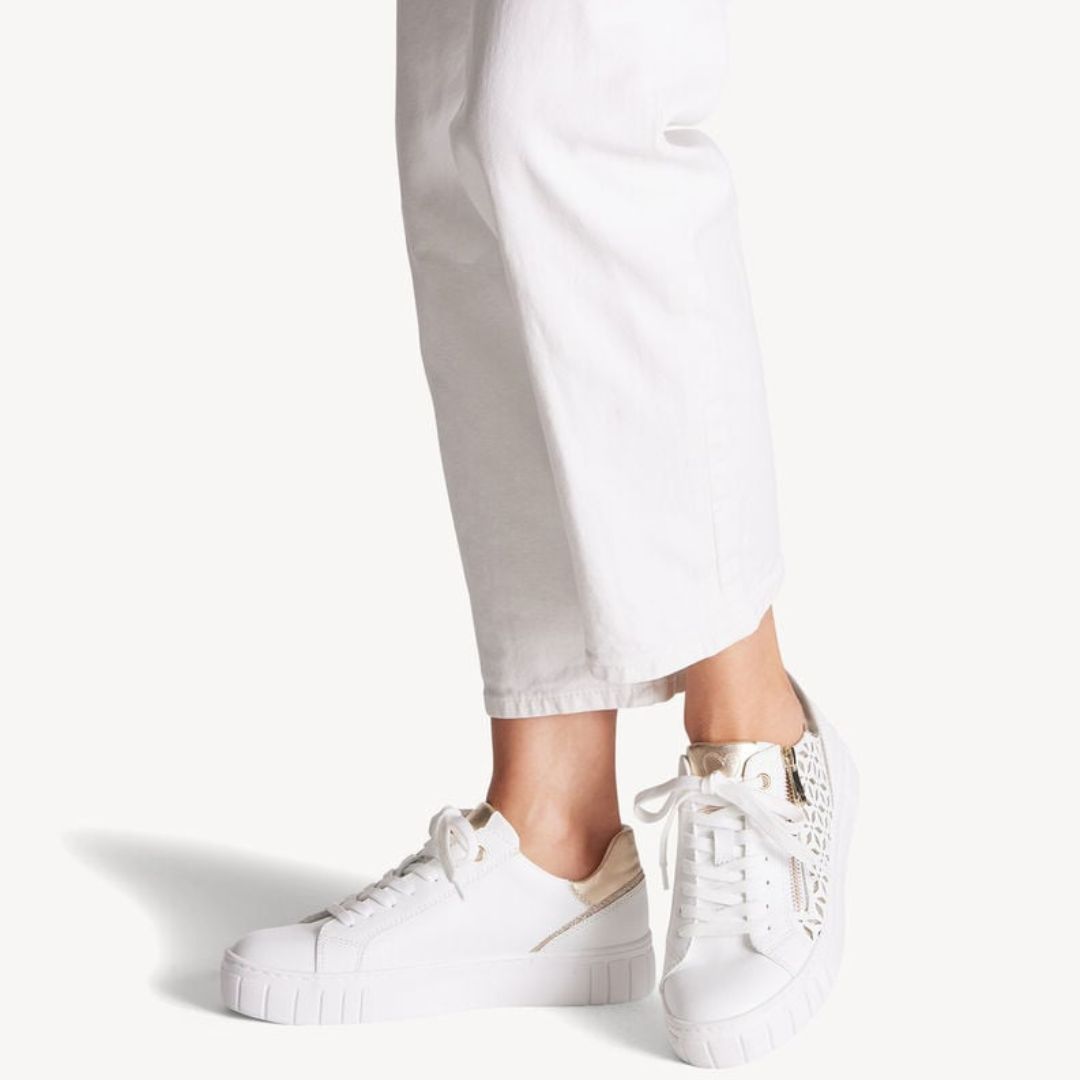 Неозаглавен дизайн (66) Дамски спортни обувки Marco Tozzi FEEL ME бели - Image 1