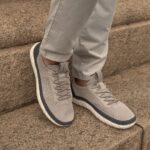 Мъжки спортни обувки Bugatti бежови/сини