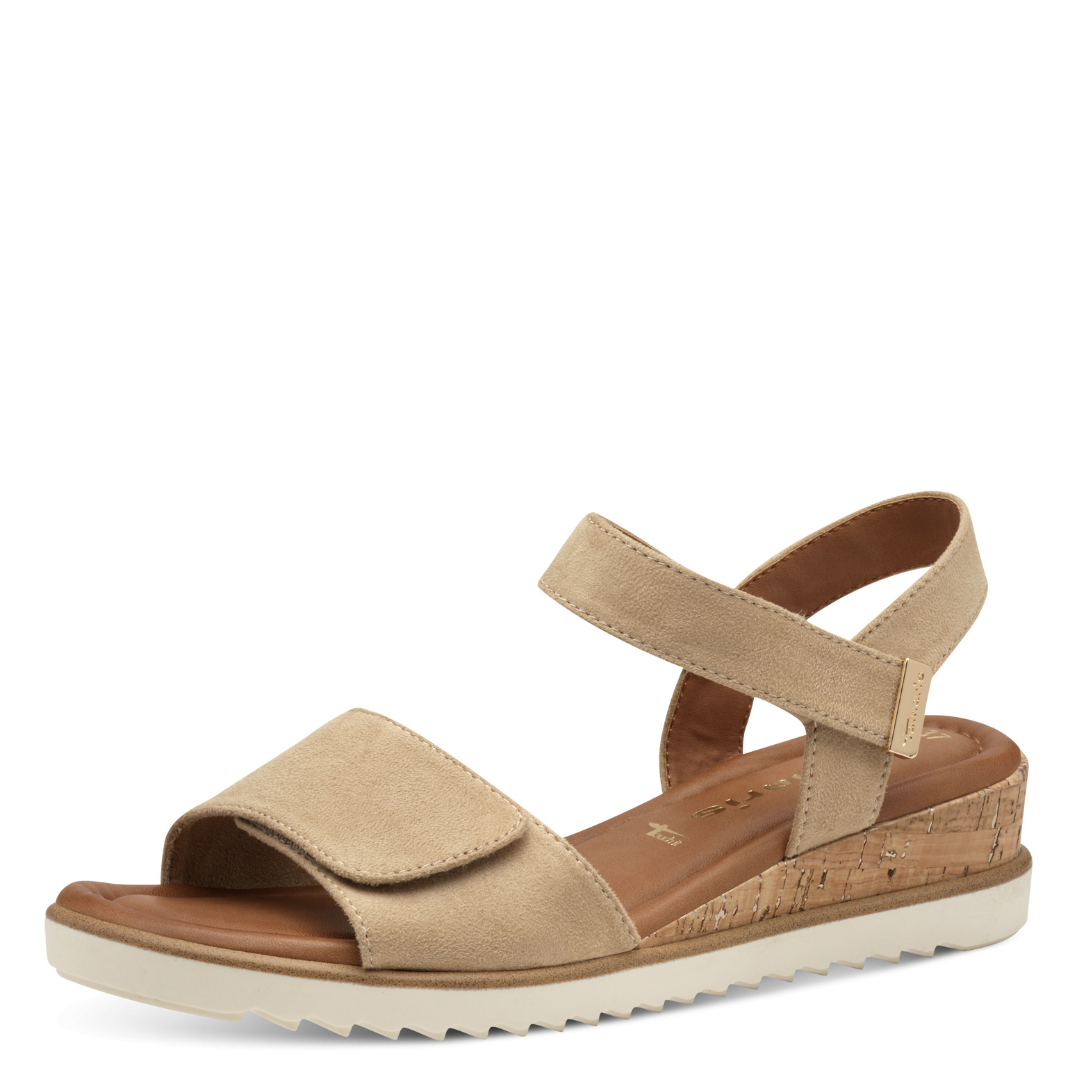 001-28118-44-435-300 Дамски сандали Tamaris Touch it бежови - Image 1