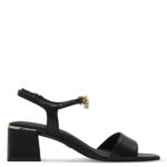 Дамски кожени сандали на ток Tamaris черни - Image 4