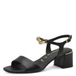 Дамски кожени сандали на ток Tamaris черни - Image 2