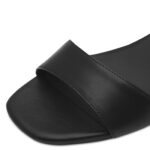 Дамски кожени сандали на ток Tamaris черни - Image 5