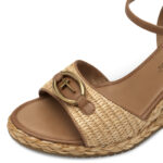 Дамски сандали на платформа Tamaris Antislide бежови/кафяви - Image 4