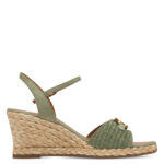 Дамски сандали на платформа Tamaris Antislide зелени - Image 3