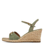 Дамски сандали на платформа Tamaris Antislide зелени - Image 2