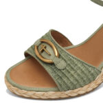 Дамски сандали на платформа Tamaris Antislide зелени - Image 4