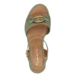 Дамски сандали на платформа Tamaris Antislide зелени - Image 5