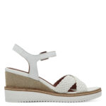 Дамски сандали на платформа Tamaris Touch-it слонова кост - Image 3