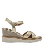 Дамски сандали на платформа Tamaris Touch-it златисти - Image 4