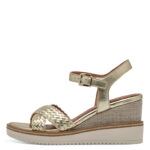 Дамски сандали на платформа Tamaris Touch-it златисти - Image 3