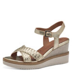 Дамски сандали на платформа Tamaris Touch-it златисти - Image 2