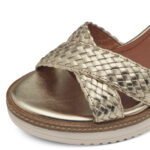 Дамски сандали на платформа Tamaris Touch-it златисти - Image 5