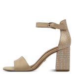 Дамски елегантни сандали на ток Tamaris Touch It бежови/цветни - Image 2