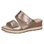 Дамски чехли на платформа Caprice златисти - Image 2