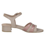 Дамски сандали с ток Caprice бежови/розови - Image 3