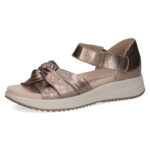 Дамски кожени сандали Caprice златисти - Image 2