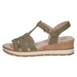 Дамски кожени сандали Caprice зелени - Image 3