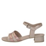 Дамски сандали с ток Caprice бежови/розови - Image 2