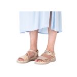 Дамски сандали Rieker ANTISTRESS 60464-90 бежови/цветни - Image 3