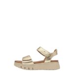Дамски кожени сандали Tamaris Comfort Wide Fit златисти - Image 2