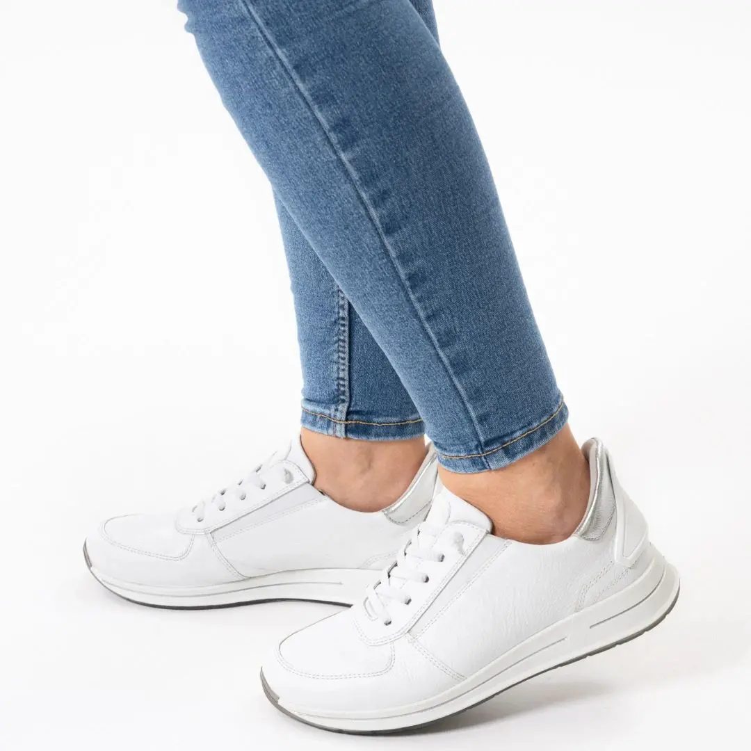 24836-1-2.jpg Дамски спортни обувки Ara естествена кожа бели - Image 1