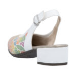 Дамски елегантни обувки Rieker 47060-90 бежови/цветни - Image 6