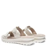 Дамски чехли Ara High Soft естествена кожа бежови/златисти - Image 4