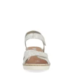 Дамски кожени сандали на платформа Remonte R6252-91 бежови/златисти - Image 4