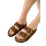 Дамски велурени чехли Tamaris кафяви