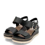 Дамски кожени сандали Remonte D2L53-00 черни - Image 2