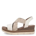 Дамски бежови сандали на платформа REMONTE D2L54-60 ширина F1/2 - Image 2