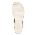 Дамски бежови сандали на платформа REMONTE D2L54-60 ширина F1/2 - Image 5