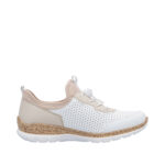 Дамски спортни обувки Rieker N4286-80 бели/бежови - Image 5