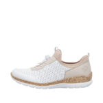 Дамски спортни обувки Rieker N4286-80 бели/бежови - Image 4