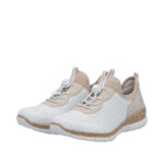 Дамски спортни обувки Rieker N4286-80 бели/бежови - Image 2