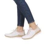Дамски спортни обувки Rieker N4286-80 бели/бежови