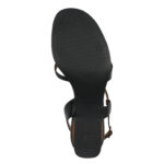 Дамски кожени сандали на ток Tamaris Touch-it черни - Image 6