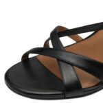 Дамски кожени сандали на ток Tamaris Touch-it черни - Image 5