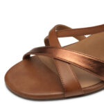 Дамски кожени сандали на ток Tamaris Touch-it кафяви - Image 5